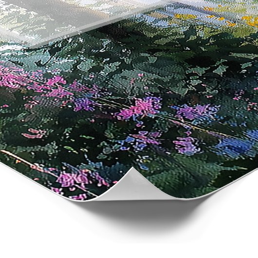 Poster Forest String Lights Floral Wedding Welcome Sign (Coin)