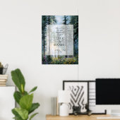 Poster Forest Wildflowers Floral Wedding Welcome Sign (Bureau à domicile)