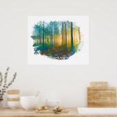 Poster " Forest Woods Rustic Woodland Artsy (Cuisine)