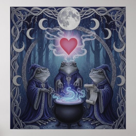 Poster ForestFrogTrio (Devant)