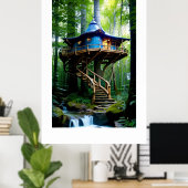 Poster Forêt (Bureau à domicile)