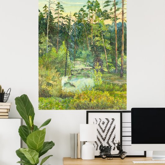 Poster Forêt (Bureau à domicile)