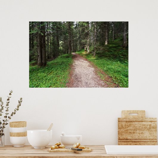 Poster forêt alpine (Cuisine)