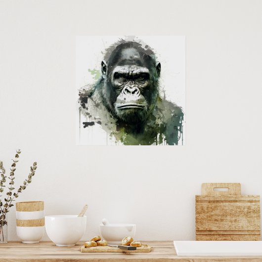 Poster Forêt animalière de la Pinède de Gorilla (Cuisine)