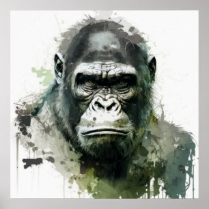 Poster Forêt animalière de la Pinède de Gorilla