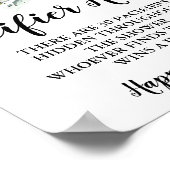 Poster Forêt Animaux Pacifique chasse Baby shower signe d (Coin)