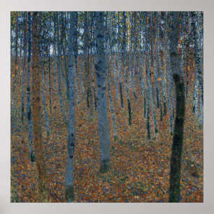 Poster Forêt boisée Gustav Klimt - Beech Grove
