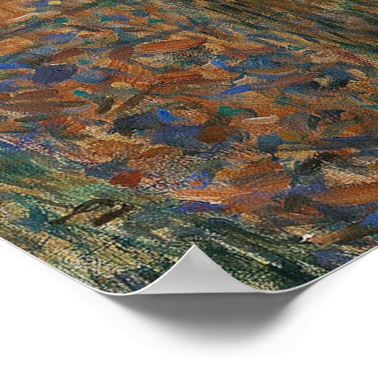 Poster Forêt boisée Gustav Klimt - Beech Grove (Coin)