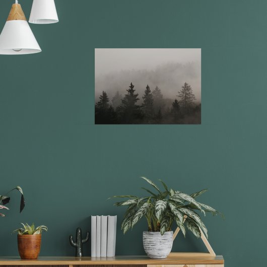 Poster Forêt Brumeuse et Morose (Salon 1)