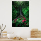 Poster Forêt | Cascades Leke Leke Waterfalls à Bali (Cuisine)
