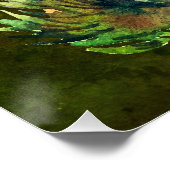 Poster Forêt, champignons sauvages (Coin)