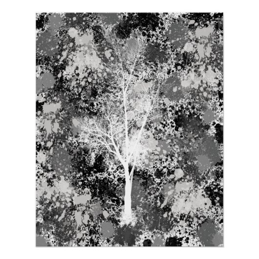 Poster Forêt Chic Abstraite (Devant)