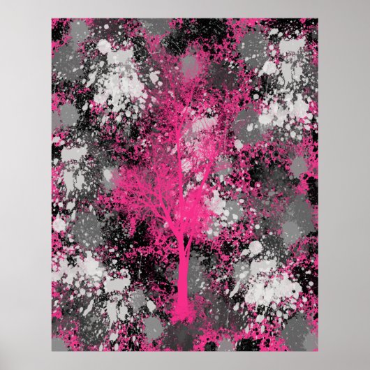Poster Forêt chic Abstraite (Devant)