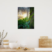 Poster Forêt côtière du Pacifique, Oregon (Cuisine)