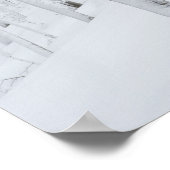 Poster Forêt couverte neige hiver merveilleuse (Coin)