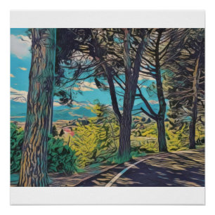 Poster Forêt d'automne