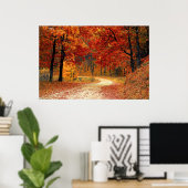 Poster Forêt d'automne (Bureau à domicile)