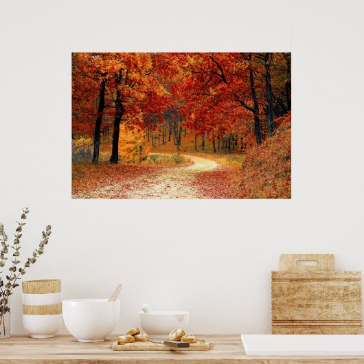 Poster Forêt d'automne (Cuisine)