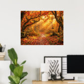 Poster Forêt d'automne (Bureau à domicile)