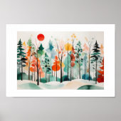 Poster Forêt d'automne (Devant)