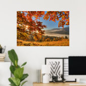 Poster Forêt d'automne dans les montagnes (Bureau à domicile)