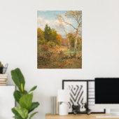Poster Forêt d'automne – Heinrich Böhmer (Bureau à domicile)