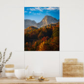 Poster Forêt d'automne sous les montagnes (Cuisine)