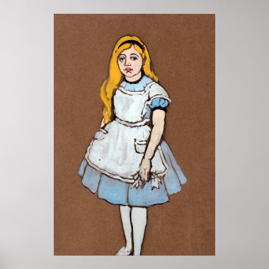Poster Forêt de Alice et Wonderland - Tableau-1 (Devant)