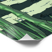 Poster Forêt de bambou (Coin)