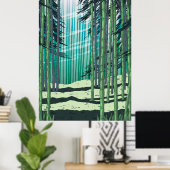 Poster Forêt de bambou (Bureau à domicile)