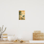 Poster Forêt de bambou botanique zen (Cuisine)