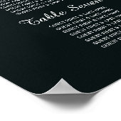 Poster Forêt de Bois Bleu, Mariage Rustique (Coin)