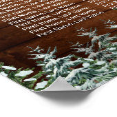 Poster Forêt de bois neigeux Sièges de pays Graphique 16 (Coin)