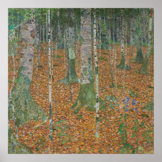 Poster Forêt de bouleaux — Gustav Klimt (1903) (Devant)