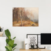 Poster Forêt de bouleaux – Hugo Mühlig (Bureau à domicile)