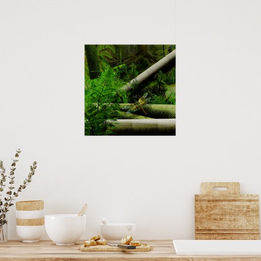 Poster forêt de carbonifère (Cuisine)