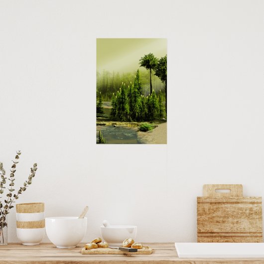 Poster Forêt de Carbonifère (Cuisine)