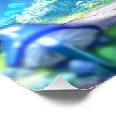 Poster Forêt de champignons (Coin)