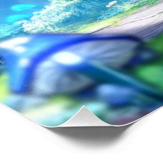 Poster Forêt de champignons (Coin)