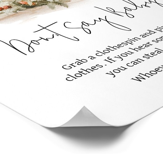 Poster Forêt de champignons enchantée Ne dites pas bébé (Coin)