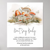 Poster Forêt de champignons enchantée Ne dites pas bébé (Devant)