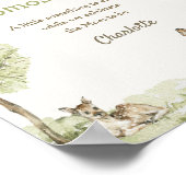 Poster Forêt de contes Maman Ours Bar à peine attendre (Coin)
