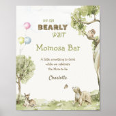 Poster Forêt de contes Maman Ours Bar à peine attendre (Devant)