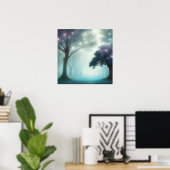 Poster Forêt de Foggy (Bureau à domicile)