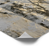 Poster Forêt de Foggy moderne Peinture artistique (Coin)