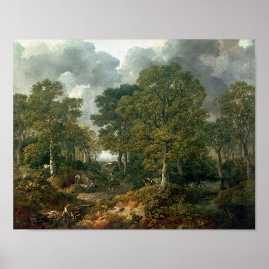 Poster Forêt de Gainsborough, c.1748 (Devant)
