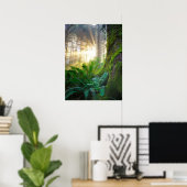 Poster Forêt de la côte pacifique, Oregon (Bureau à domicile)