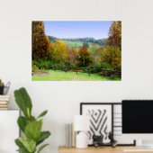 Poster Forêt de Lap - peinture automnale (Bureau à domicile)