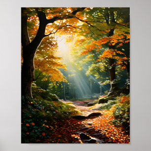 Poster Forêt de lumière