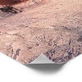 Poster Forêt de maison d'hiver - Jean 14:27 Bible Verse (Coin)